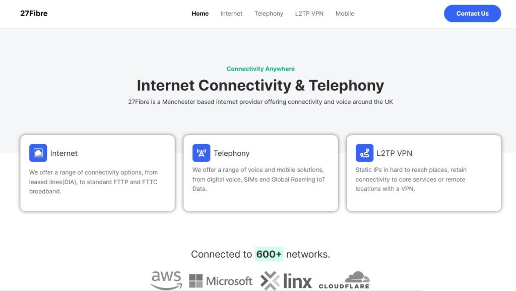 图片[1]-27Fibre：1 核/2GB 内存/15GB NVMe/不限流量/10Gbps 端口，英国 Vps，最低£2.5/月-快巴主机评测